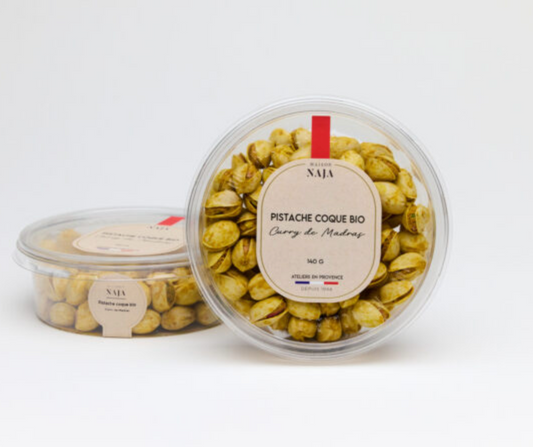 有機咖喱帶殼開心果 | Pistache Coque Bio Curry - Maison Naja