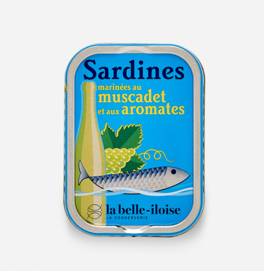La Belle-Iloise Muscadet 白酒香草醃漬沙丁魚罐頭 - Sardines Marinées au Muscadet et aux Aromates