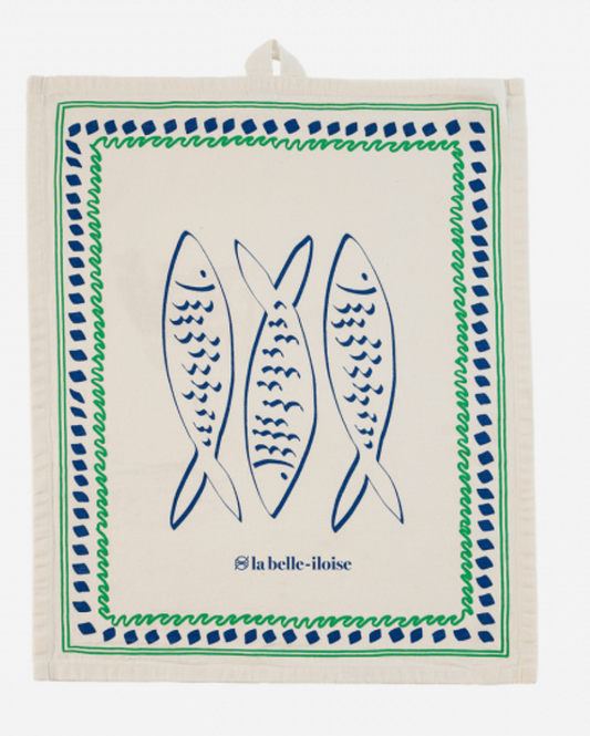 La Belle-Iloise 沙甸魚擦拭布 - Torchon Sardines Club