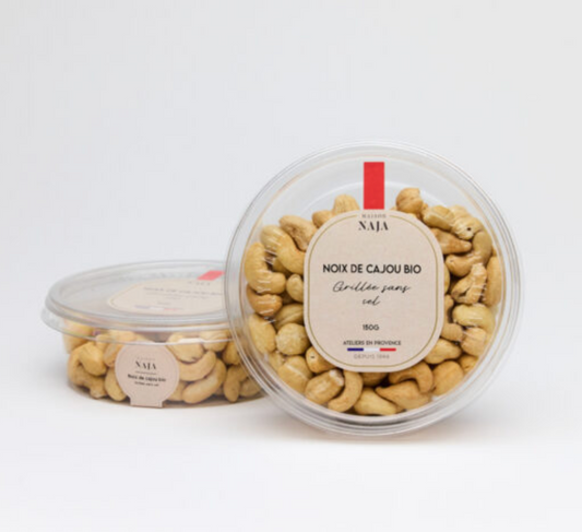 有機無鹽烘焙腰果 | Noix de Cajou Bio Grillée Sans Sel - Maison Naja