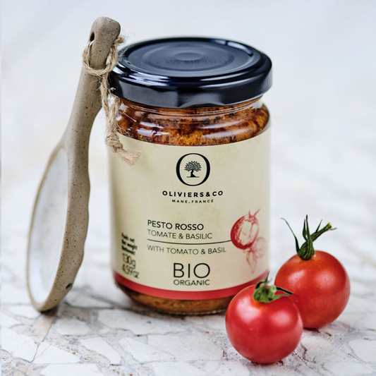 有機紅醬｜番茄・羅勒  PESTO ROSSO BIO - TOMATE ET BASILIC - Oliviers&Co