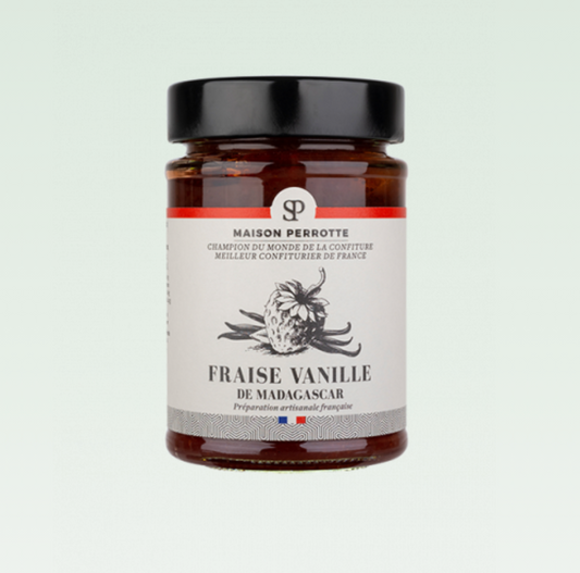 馬達加斯加香草草莓果醬 210g fraise vanille - Maison Perrotte