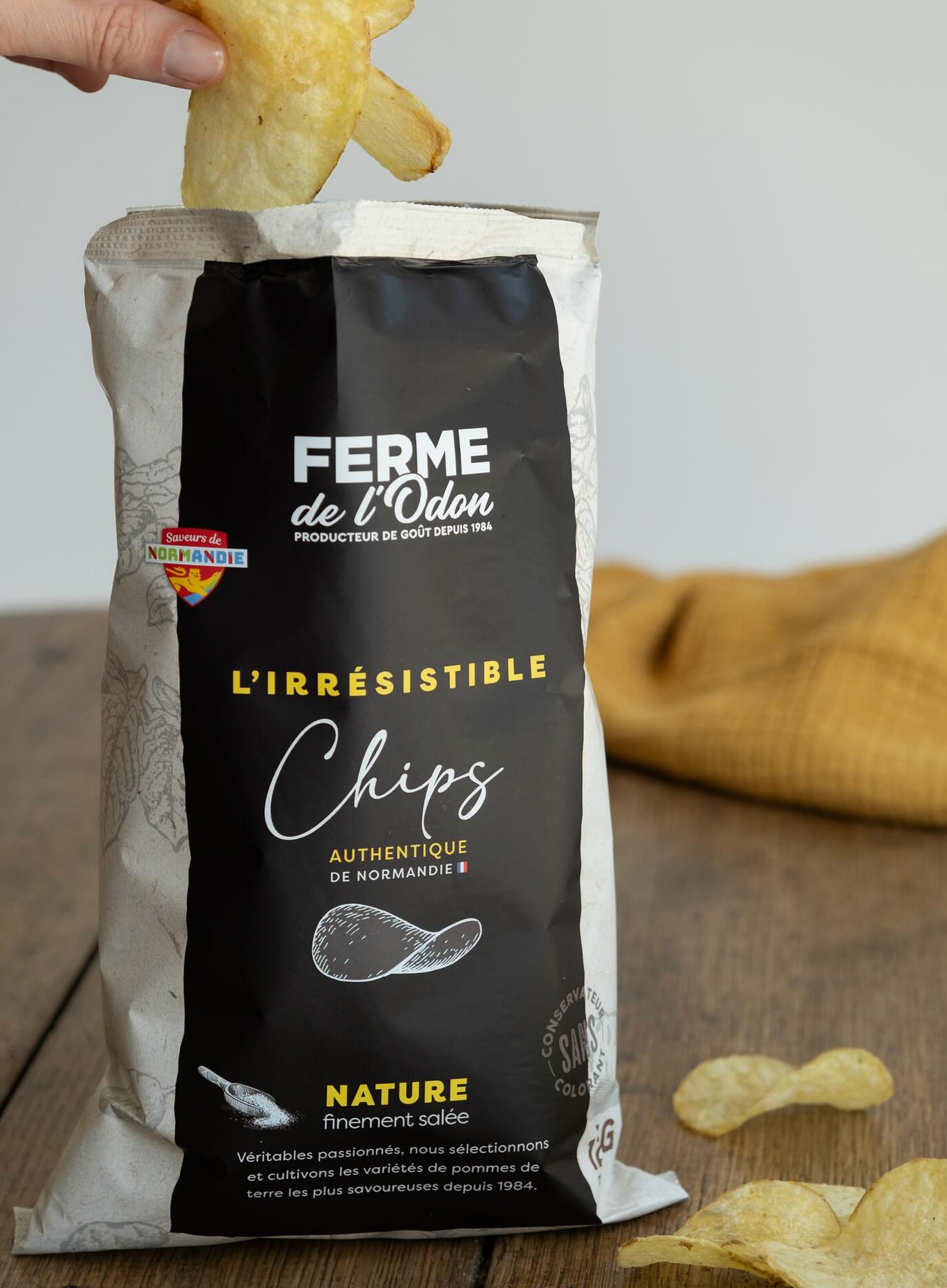 L'Irrésistible 諾曼第原味 Guérande 海鹽薯片 125g - Ferme de l'Odon