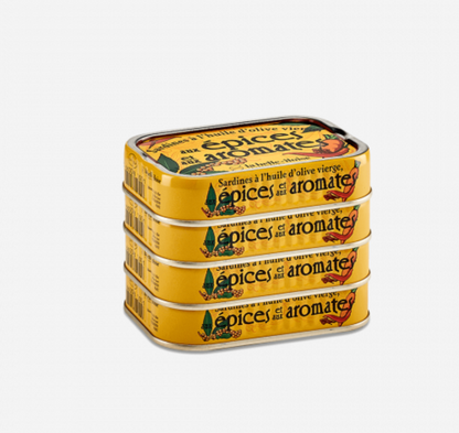 La Belle-Iloise 橄欖油香料草藥沙甸魚罐頭 - Sardines à l’Huile d’Olive aux Épices et aux Aromates