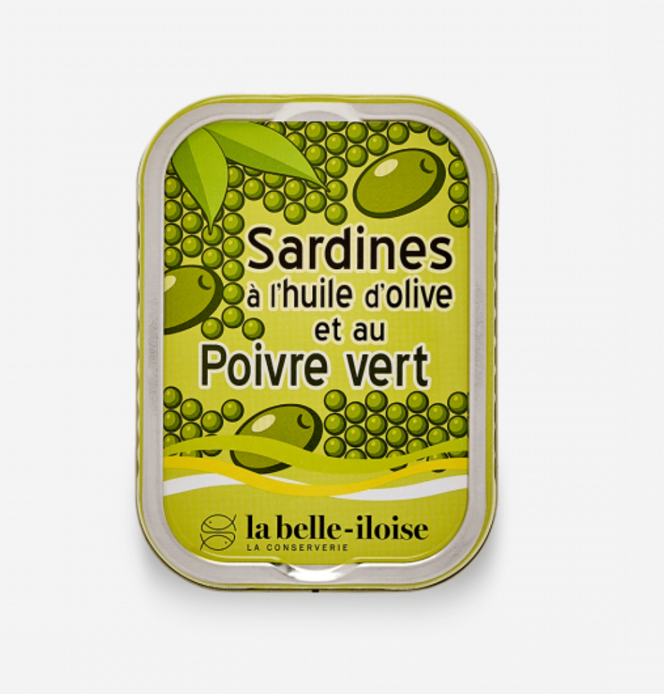 La Belle-Iloise 橄欖油青胡椒沙甸魚罐頭 - Sardines à l’Huile d’Olive et aux Poivres Verts
