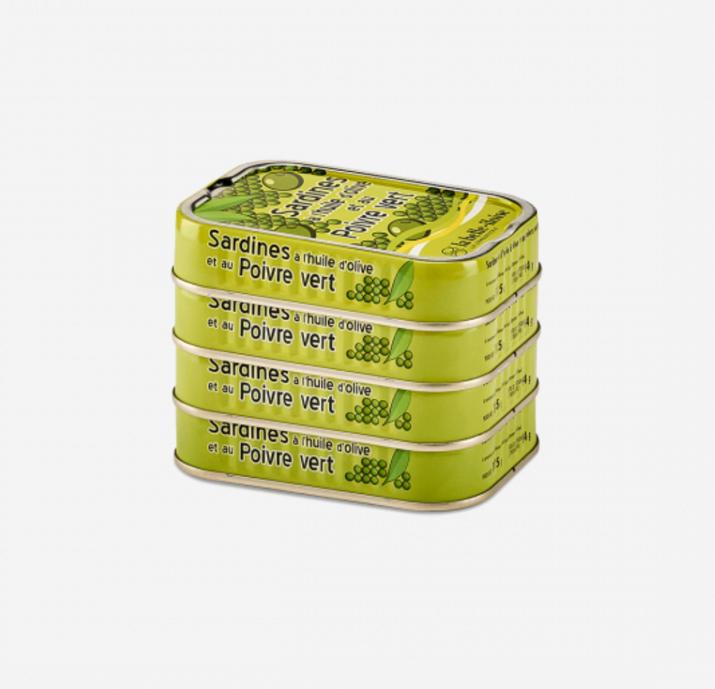 La Belle-Iloise 橄欖油青胡椒沙甸魚罐頭 - Sardines à l’Huile d’Olive et aux Poivres Verts