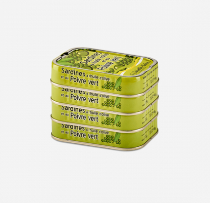 La Belle-Iloise 橄欖油青胡椒沙甸魚罐頭 - Sardines à l’Huile d’Olive et aux Poivres Verts