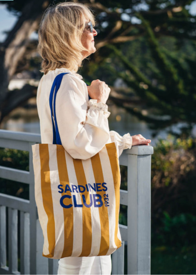 La Belle-Iloise Sardines Club Tote Bag - Tote Bag Sardines Club