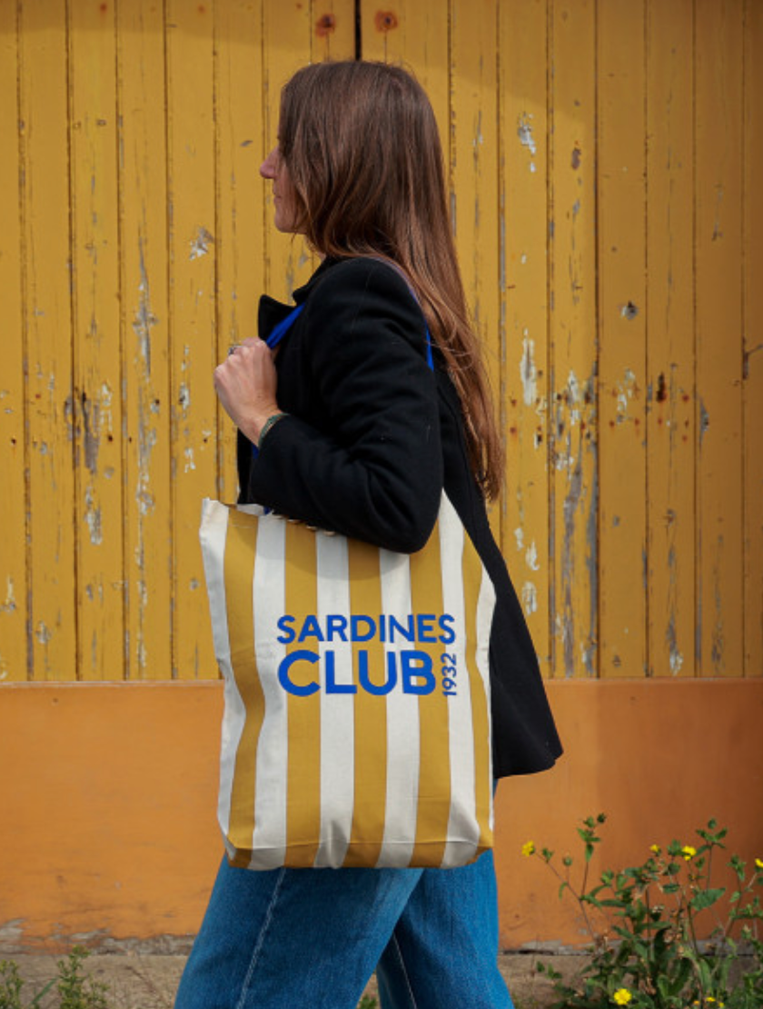 La Belle-Iloise Sardines Club Tote Bag - Tote Bag Sardines Club