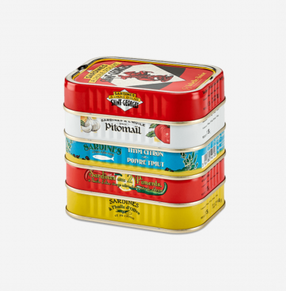 La Belle-Iloise 5款沙甸魚組合收藏盒 - Boîte Assortiment de Sardines