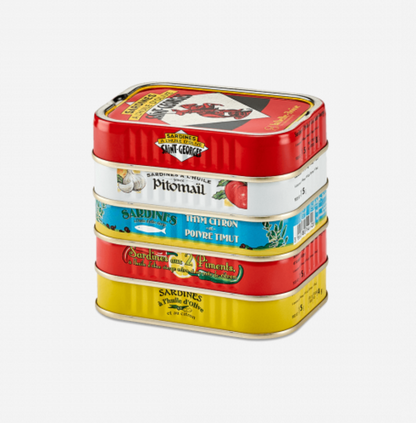 La Belle-Iloise 5款沙甸魚組合收藏盒 - Boîte Assortiment de Sardines