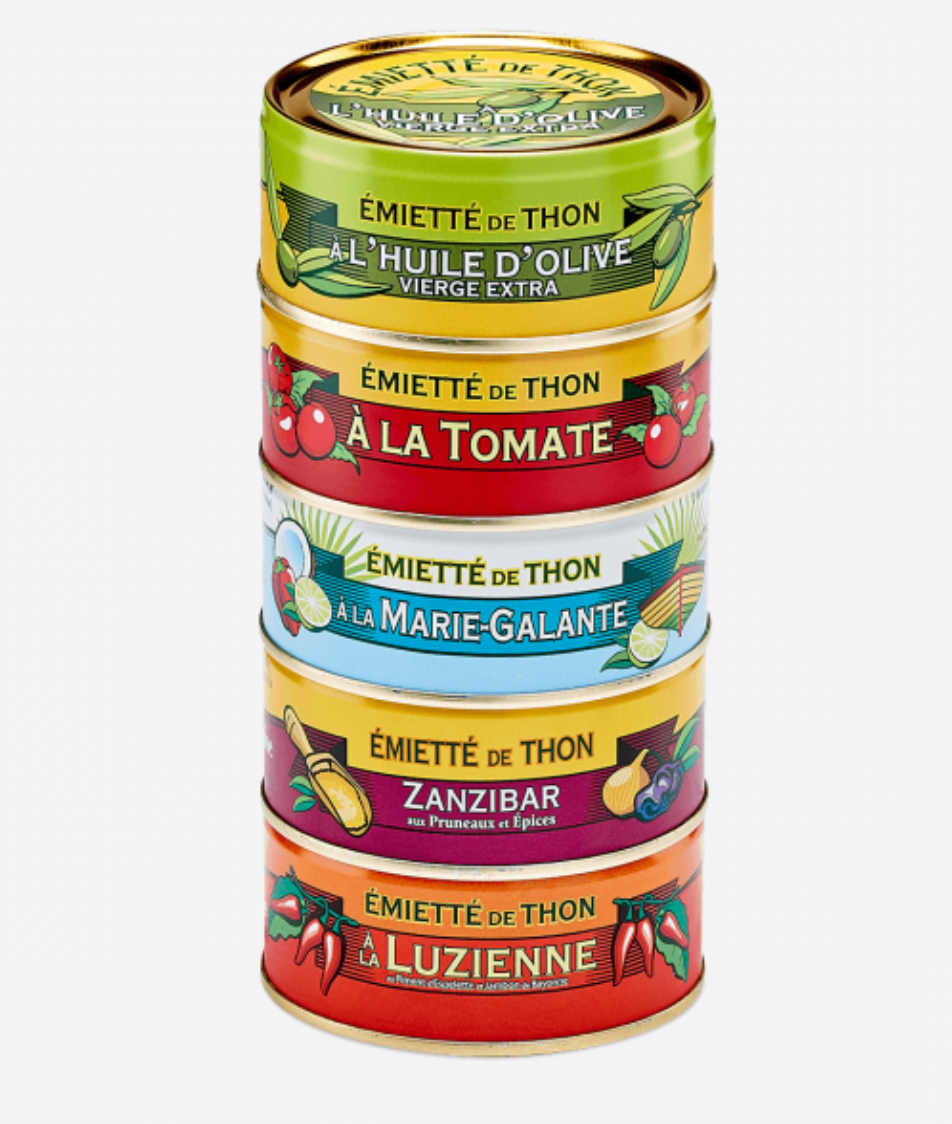 La Belle-Iloise 5款吞拿魚碎組合 155g - Assortiment 5 Émiettes de Thon