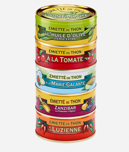 La Belle-Iloise 5款吞拿魚碎組合 155g - Assortiment 5 Émiettes de Thon