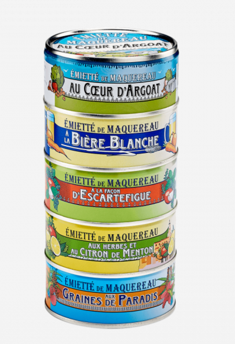 La Belle-Iloise 5款鯖魚碎 160g - Assortiment de 5 Émiettes de Maquereaux