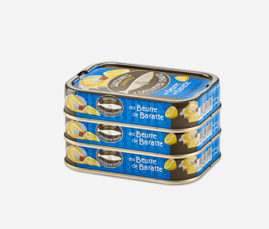 La Belle-Iloise 農莊發酵牛油熱食沙甸魚罐頭 - Sardines à Déguster Chaud au Beurre de Baratte