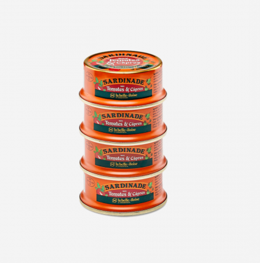 La Belle-Iloise 番茄酸豆沙丁魚醬（4罐裝）- Sardinade Tomates et Câpres