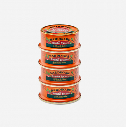 La Belle-Iloise 番茄酸豆沙丁魚醬（4罐裝）- Sardinade Tomates et Câpres
