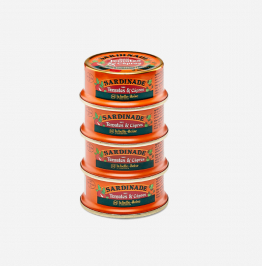 La Belle-Iloise 番茄酸豆沙丁魚醬（4罐裝）- Sardinade Tomates et Câpres